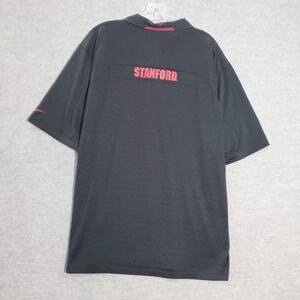 Sandford Cardinals Men Polo Shirt XL Black Nike Dri Fit Logo Graphic Collar
